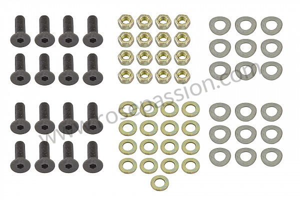 P116345 - Set of support fastenings for side window glass for Porsche 911 Classic • 1971 • 2.2e • Targa • Manual gearbox, 5 speed