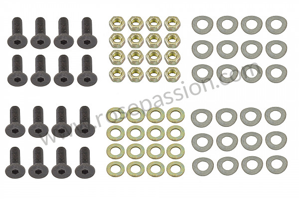 P116346 - Set of support fastenings for rear window glass for Porsche 993 / 911 Carrera • 1998 • 993 carrera 2 • Targa • Automatic gearbox
