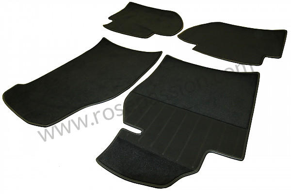 P116364 - Complete carpet for passenger compartment + rear boot carpet (with side parts) (state compact or normal spare wheel when ordering)924 944 for Porsche 924 • 1977 • 924 2.0 • Coupe • Manual gearbox, 4 speed