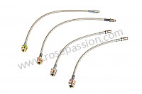 P116377 - Kit of 4 aviation hoses for Porsche 356B T5 • 1959 • 1600 carrera gt (692 / 3) • Coupe b t5 • Manual gearbox, 4 speed