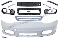 P116400 - Kit conversión parachoques delantero boxster 2.5 2.7 1997 - 2002 a boxster 3.2s 2003-2005 para Porsche Boxster / 986 • 1997 • Boxster 2.5 • Cabrio • Caja manual de 5 velocidades