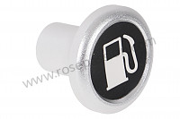 P120438 - Aluminium button opening the fuel tank flap for Porsche 911 Classic • 1973 • 2.4s • Coupe • Manual gearbox, 4 speed