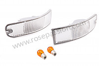 P120468 - Complete front white indicator kit for Porsche 993 Turbo • 1997 • 993 turbo • Coupe • Manual gearbox, 6 speed
