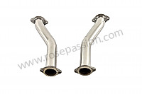 P120540 - Pair of racing stainless steel spaghetti tubes for 911 65-73, for classic or sports silencer for Porsche 911 G • 1975 • 2.7s • Targa • Manual gearbox, 5 speed