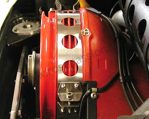 P120711 - Correa cárter alternador acero inox. para Porsche 911 Turbo / 911T / GT2 / 965 • 1989 • 3.3 turbo • Targa • Caja manual de 5 velocidades