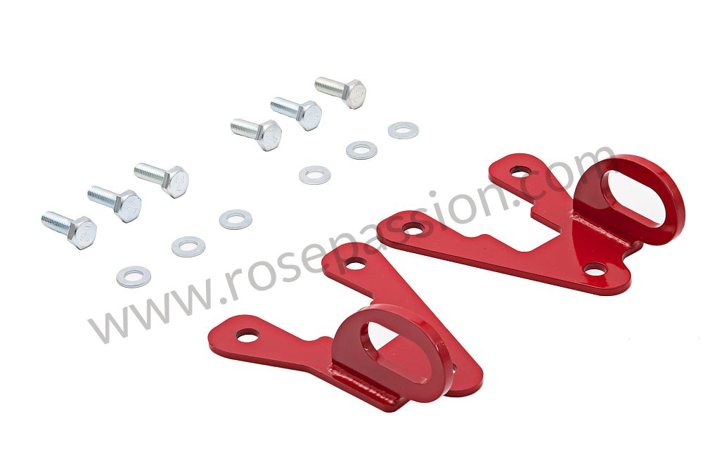 Crochet De Remorquage Pliable Rouge Pour Porsche 996, 997, 987, 911 - Filetage M12, Fabriqué En Allemagne - 8
