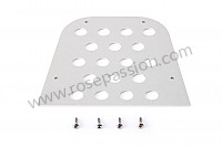 P120739 - Perforated aluminium plate for gear shift mechanism for Porsche 911 Turbo / 911T / GT2 / 965 • 1989 • 3.3 turbo • Targa • Manual gearbox, 5 speed