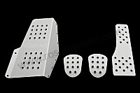 P120741 - Aluminium pedal + footrest kit for Porsche 968 • 1993 • 968 • Coupe • Manual gearbox, 6 speed