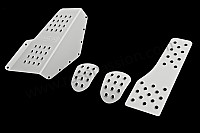 P120741 - Aluminium pedal + footrest kit for Porsche 944 • 1986 • 944 2.5 • Coupe • Manual gearbox, 5 speed