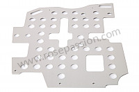 P120752 - Perforated aluminium floor under driver's pedals for Porsche 964 / 911 Carrera 2/4 • 1990 • 964 carrera 2 • Coupe • Automatic gearbox