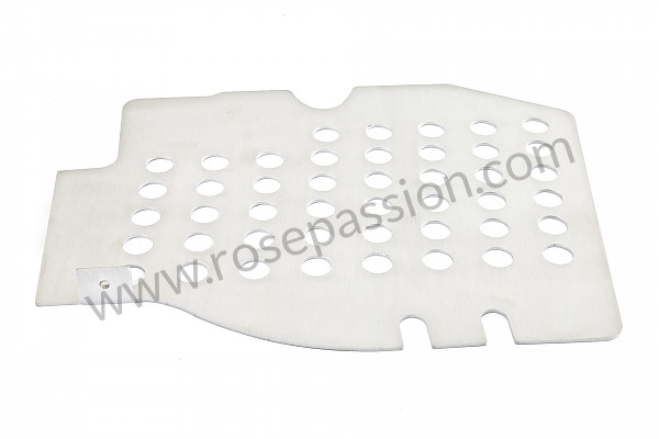 P120755 - Perforated aluminium floor on passenger side for Porsche 911 Turbo / 911T / GT2 / 965 • 1988 • 3.3 turbo • Cabrio • Manual gearbox, 4 speed