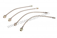 P120799 - Kit of 4 aviation hoses for Porsche 928 • 1978 • 928 4.5 • Coupe • Manual gearbox, 5 speed