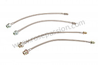 P120804 - Kit of 4 aviation hoses for Porsche 928 • 1982 • 928 4.7s • Coupe • Automatic gearbox