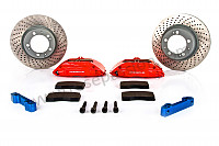 P124853 - Kit de travão dianteiro big red para Porsche 993 / 911 Carrera • 1995 • 993 carrera 2 • Cabrio • Caixa automática