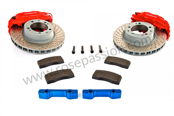P124868 - Big red front brake kit for Porsche 964 / 911 Carrera 2/4 • 1991 • 964 carrera 4 • Cabrio • Manual gearbox, 5 speed
