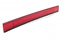 P124891 - Placa refletora porsche (porsche escrito a vermelho) para Porsche 911 G • 1980 • 3.0sc • Coupe • Caixa manual 5 velocidades