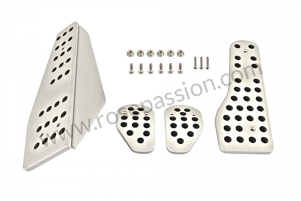 P124952 - Pedal + footrest kit with rubber insert for Porsche 911 Classic • 1972 • 2.4e • Targa • Manual gearbox, 4 speed
