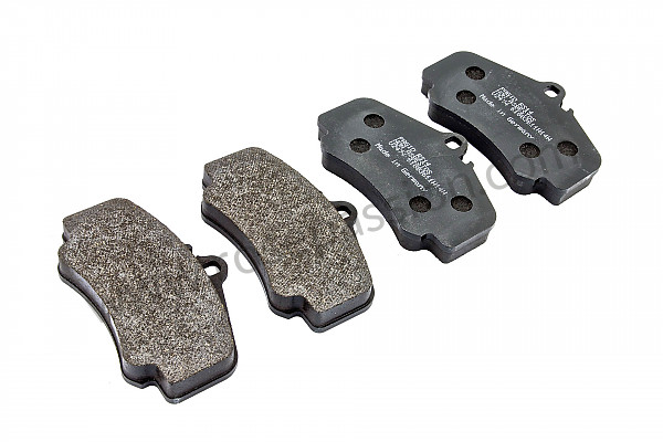 P124957 - Black pagid front brake pad for Porsche 997-1 / 911 Carrera • 2008 • 997 c2s • Coupe • Manual gearbox, 6 speed