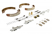 P129196 - Kit fixation garniture de frein à main complet + les garnitures 930 78-89 pour Porsche 