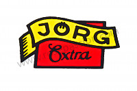 P129346 - Jorg sticker for screwdriver, 356a-bt5 for Porsche 356 pré-a • 1954 • 1300 (506 / 2) • Cabrio pré a • Manual gearbox, 4 speed