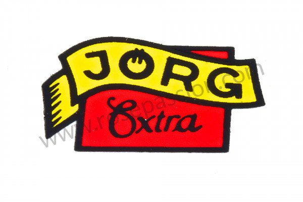 P129346 - Jorg sticker for screwdriver, 356a-bt5 for Porsche 356a • 1957 • 1300 (506 / 2) • Cabrio a t1 • Manual gearbox, 4 speed