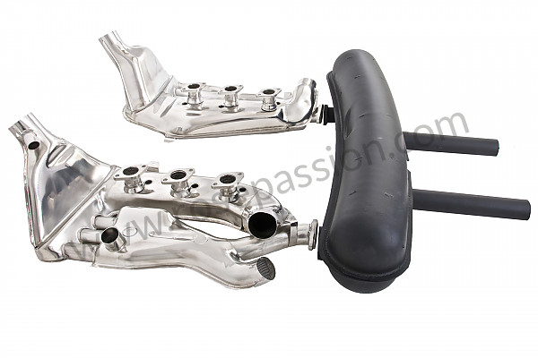 P129657 - Sports exhaust kit with stainless steel heat exchanger and steel silencer 2 central outlets for Porsche 911 G • 1975 • 2.7 carrera • Coupe • Manual gearbox, 5 speed
