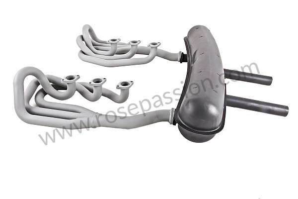 P129661 - Original diameter steel spaghetti exhaust kit + sports steel silencer 2 central outlets for Porsche 911 Classic • 1970 • 2.2e • Targa • Automatic gearbox
