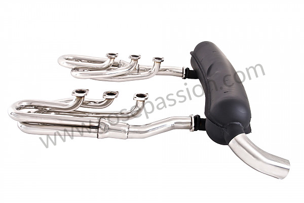 P129668 - Original diameter stainless steel spaghetti exhaust kit + racing steel silencer 1 outlet for Porsche 911 Classic • 1971 • 2.2t • Coupe • Manual gearbox, 4 speed