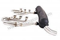 P129679 - 42 mm stainless steel spaghetti exhaust kit + racing steel silencer 1 outlet for Porsche 911 G • 1976 • 2.7 carrera • Coupe • Manual gearbox, 5 speed