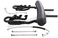 P129681 - 42 mm super sports exhaust kit, steel spaghetti version + steel racing silencer with twin central outlets contains 2 steel spaghettis + 1 steel silencer + 2 oil hoses + 2 stainless steel straps for Porsche 911 G • 1985 • 3.2 • Coupe • Manual gearbox, 5 speed
