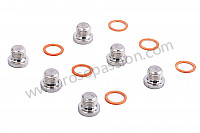 P129706 - Kit of plugs for removal of air pump injectors for Porsche 911 G • 1980 • 3.0sc • Targa • Automatic gearbox