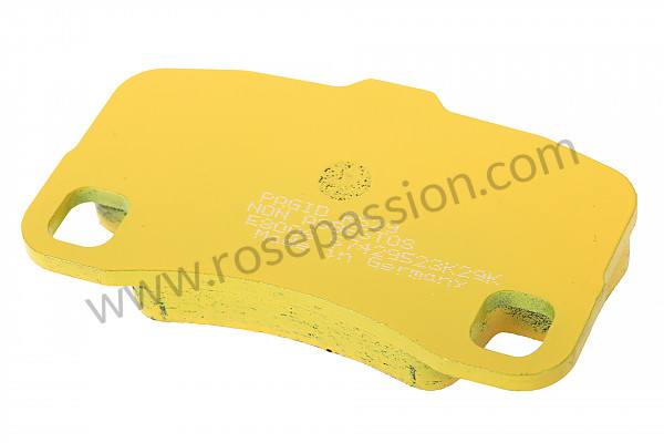 P133320 - Pagid amarelo ar 997 turbo pads sem temion notch para Porsche 997 Turbo / 997T2 / 911 Turbo / GT2 RS • 2012 • 997 turbo • Coupe • Caixa manual 6 velocidades