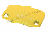 P133320 - Pagid gelbe ar 997 turbo pads ohne temion kerbe für Porsche 997 Turbo / 997T2 / 911 Turbo / GT2 RS • 2012 • 997 turbo • Coupe • 6-gang-handschaltgetriebe
