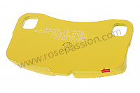 P133320 - Pagid gelbe ar 997 turbo pads ohne temion kerbe für Porsche 997 Turbo / 997T2 / 911 Turbo / GT2 RS • 2013 • 997 turbo • Coupe • 6-gang-handschaltgetriebe