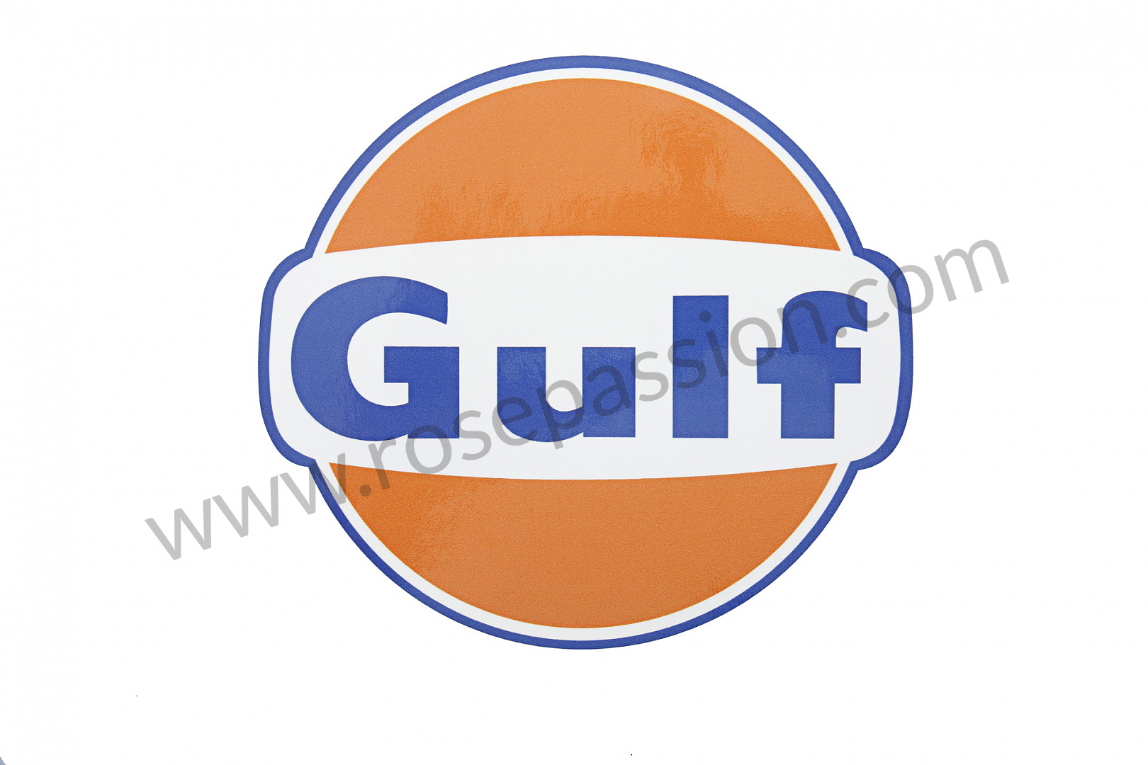 P133413 - Gulf sticker (18cm by 16) (477721547E) for Porsche Panamera / 970  / 2015 / Panamera turbo / Pdk gearbox