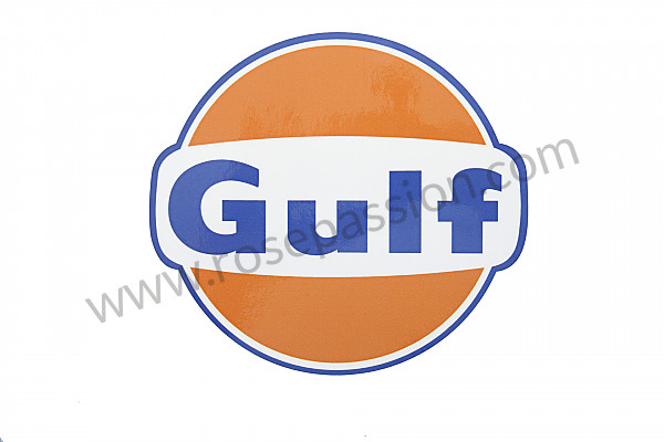 P133413 - Gulf sticker (18cm by 16) for Porsche 356a • 1958 • 1600 (616 / 1 t2) • Convertible d'a t2 • Manual gearbox, 4 speed