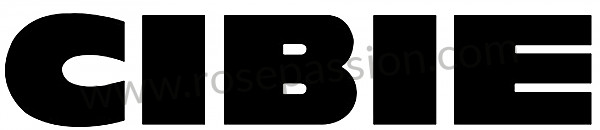P133416 - Cibie sticker (30cm by 7) for Porsche Cayenne / 957 / 9PA1 • 2010 • Cayenne gts • Manual gearbox, 6 speed