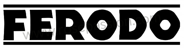 P133417 - Ferodo sticker (36cm by 9) for Porsche 991 Turbo / 991T • 2016 • 991 turbo • Cabrio • Pdk gearbox