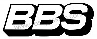 P133418 - Bbs sticker (27cm by 10) for Porsche Cayman / 981C • 2015 • Cayman • Manual gearbox, 6 speed