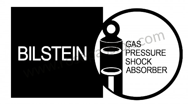 P133419 - Bilstein sticker (25cm by 13) for Porsche 911 Classic • 1972 • 2.4e • Coupe • Manual gearbox, 5 speed