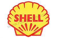P133423 - Small shell sticker (18cm by 16) for Porsche Boxster / 981 • 2013 • Boxster • Cabrio • Manual gearbox, 6 speed