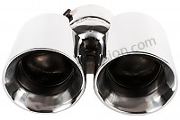 P133436 - Stainless steel silencer outlet for Porsche Cayman / 987C2 • 2010 • Cayman 2.9 • Manual gearbox, 6 speed