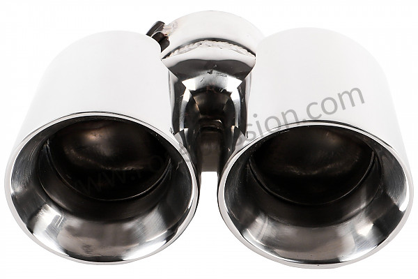 P133436 - Stainless steel silencer outlet for Porsche Boxster / 987-2 • 2010 • Boxster s 3.4 • Cabrio • Pdk gearbox