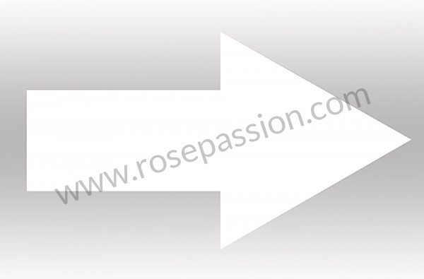 P133443 - Sticker voor aanduiding positie sleephaak vooraan / achteraan (wit) (4x8cm) voor Porsche Cayman / 987C2 • 2012 • Cayman 2.9 • Bak pdk
