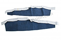 P133480 - 911 alfombra azul para cubrir el bolsillo de viaje, el par para Porsche 964 / 911 Carrera 2/4 • 1990 • 964 carrera 2 • Targa • Caja manual de 5 velocidades