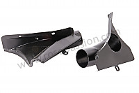 P133491 - Paire de tôle de branchement de durit carton de chauffage sur moteur pour Porsche 