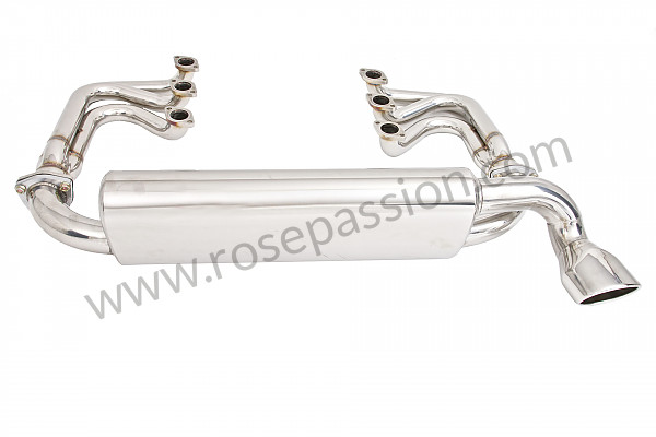 P133503 - Kit de sistema de escape spaghetti inox + silenciador inox 1 saída para Porsche 964 / 911 Carrera 2/4 • 1994 • 964 carrera 4 • Cabrio • Caixa manual 5 velocidades