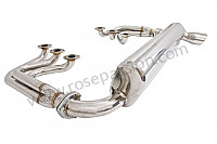 P133503 - Stainless steel spaghetti exhaust kit + stainless steel silencer 1 outlet for Porsche 964 / 911 Carrera 2/4 • 1993 • 964 carrera 2 • Speedster • Manual gearbox, 5 speed