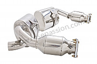P133505 - Sports stainless steel silencer for 996 turbo (200-cell catalytic converter) for Porsche 996 Turbo / 996T / 911 Turbo / GT2 • 2002 • 996 turbo • Coupe • Automatic gearbox