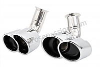 P133624 - Turbo look stainless steel silencer tailpipe for Porsche 